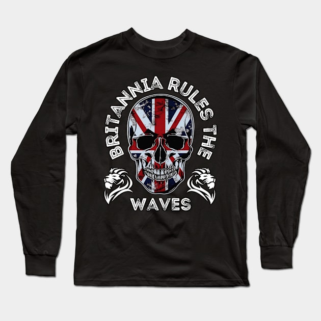 Britannia rules the waves Long Sleeve T-Shirt by CyphrWear